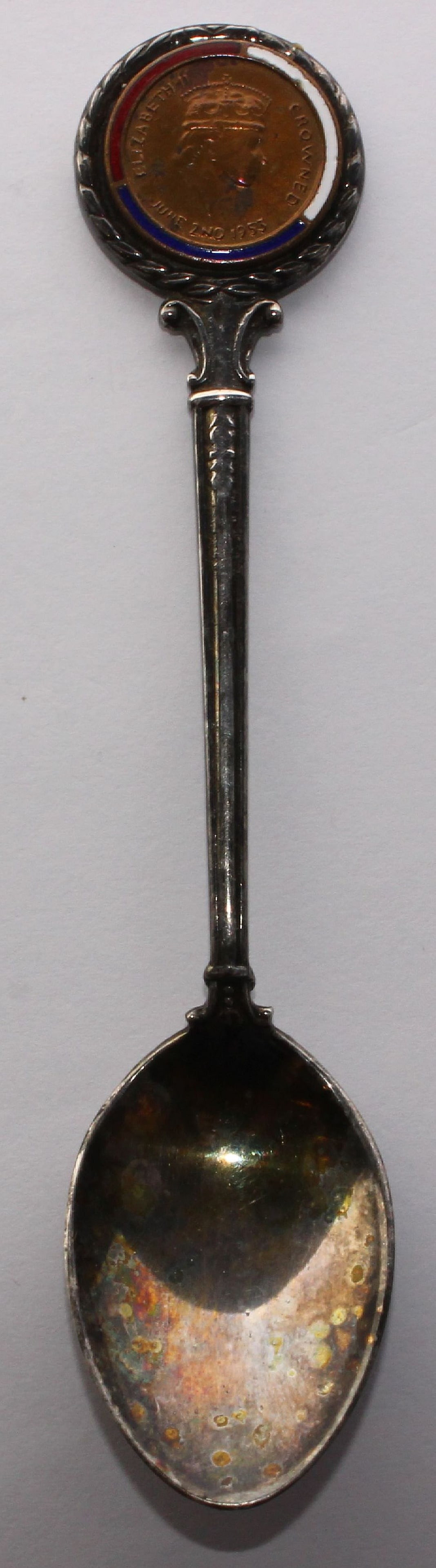 QEII 1954 Royal Tour Souvenir Silver-plate Teaspoon - 4