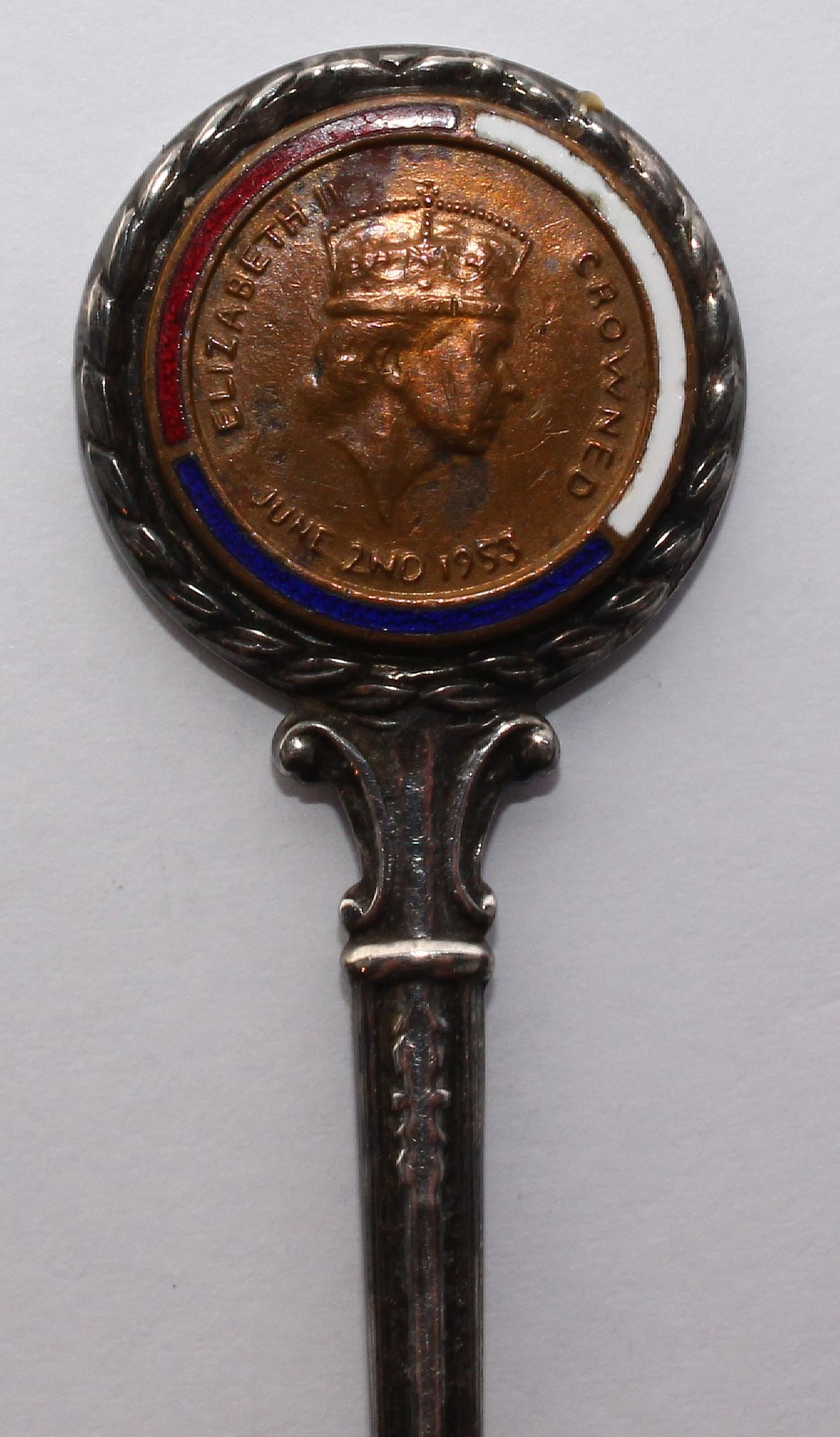 QEII 1954 Royal Tour Souvenir Silver-plate Teaspoon - 5