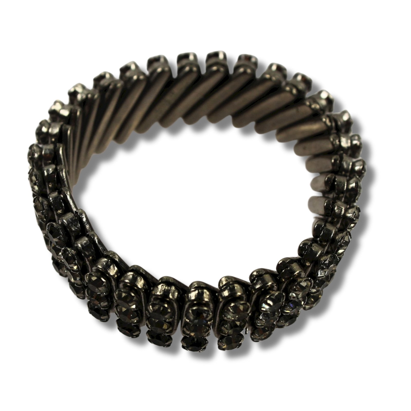 Vintage Faux Bejewelled Expander Bracelet: 'Made in British Hong Kong'MediumBraceletsExhibitedGeneral