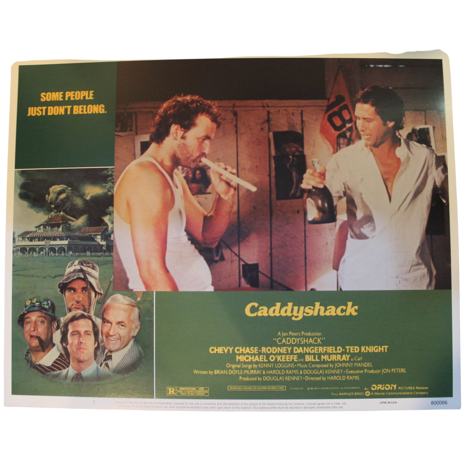 Caddyshack (Orion © 1980), Lobby Cards, virtually Mint (8 cards) - 4