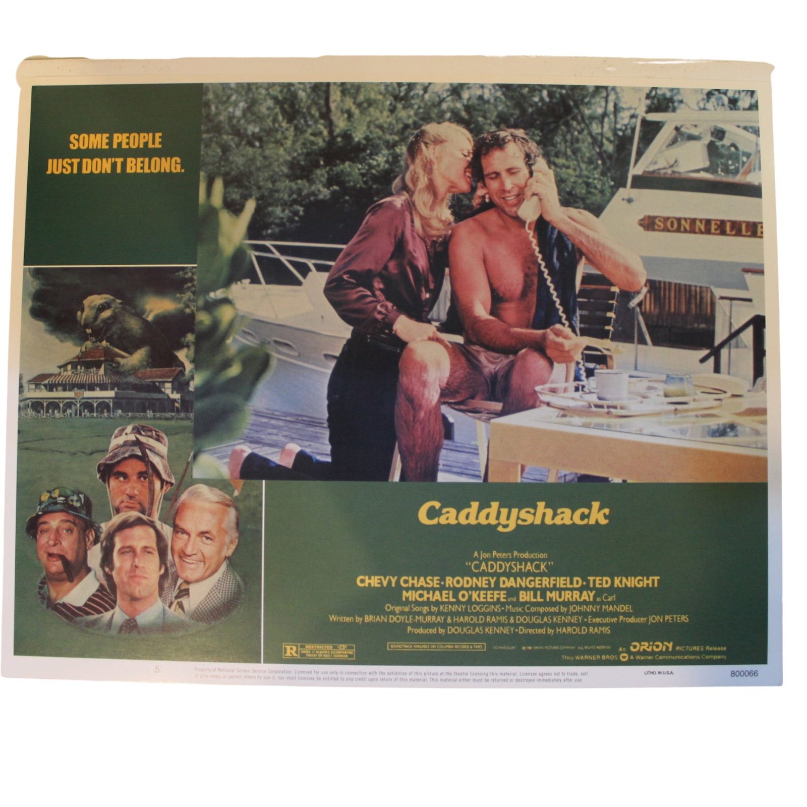 Caddyshack (Orion © 1980), Lobby Cards, virtually Mint (8 cards) - 6