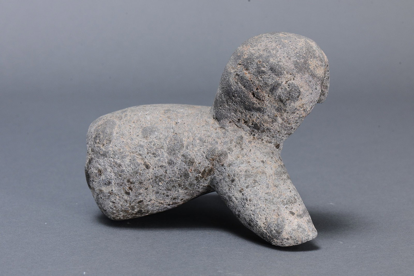 RARE EARLY ANTHROPOMORPHIC STONE FIGURE, HIGHLANDS, MOUNT HAGEN REGION, PAPUA NEW GUINEA - 4