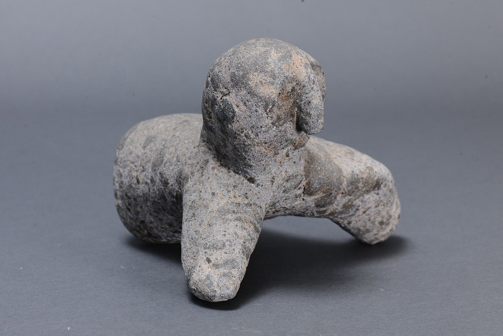 RARE EARLY ANTHROPOMORPHIC STONE FIGURE, HIGHLANDS, MOUNT HAGEN REGION, PAPUA NEW GUINEA - 5