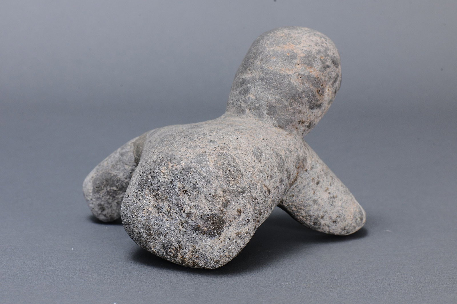 RARE EARLY ANTHROPOMORPHIC STONE FIGURE, HIGHLANDS, MOUNT HAGEN REGION, PAPUA NEW GUINEA - 6