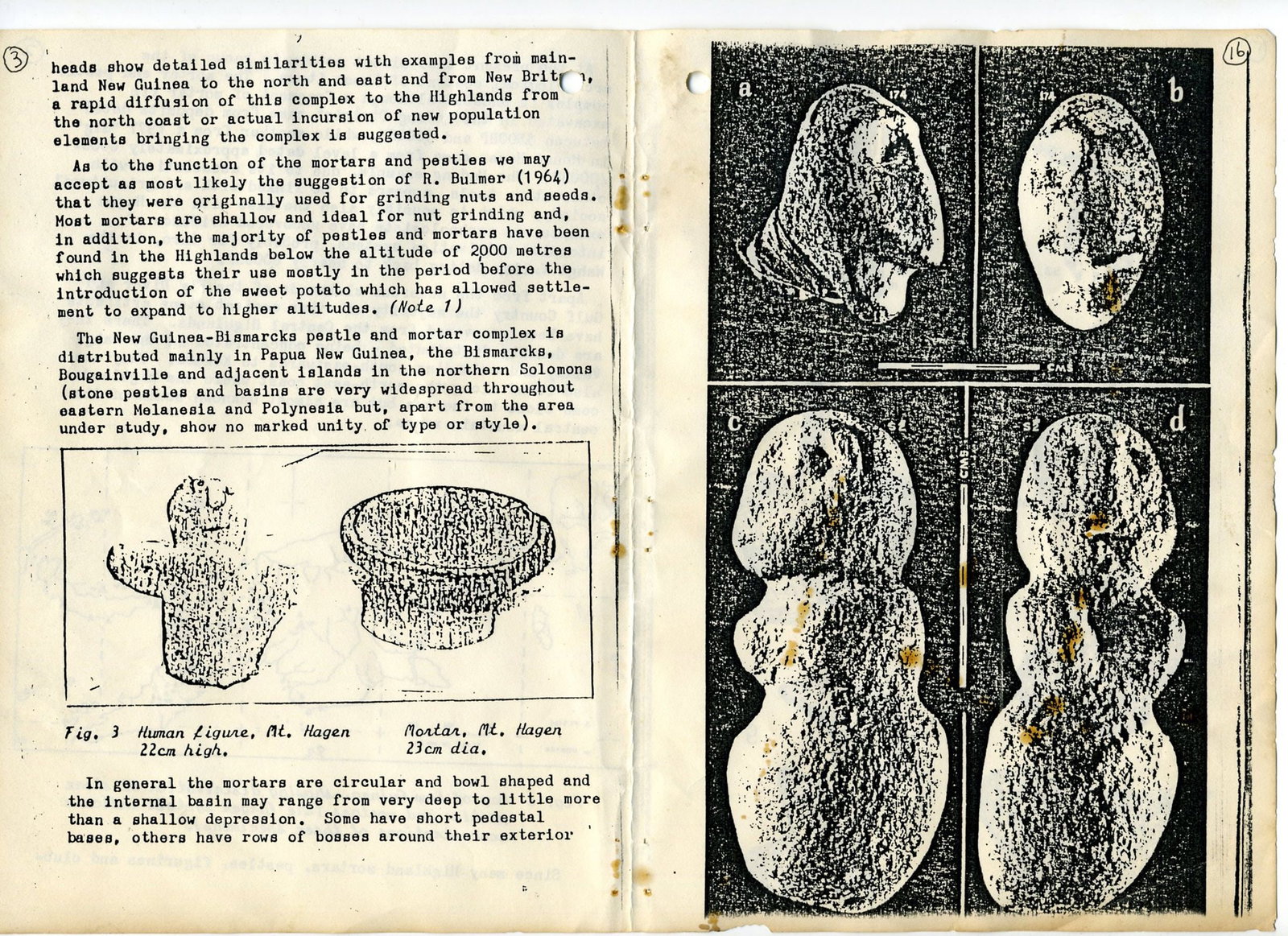 RARE EARLY ANTHROPOMORPHIC STONE FIGURE, HIGHLANDS, MOUNT HAGEN REGION, PAPUA NEW GUINEA - 7