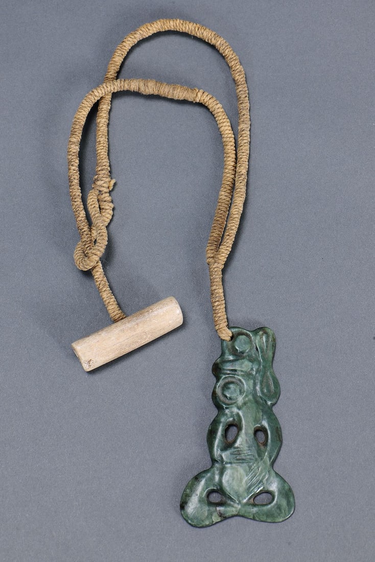 MAORI ‘HEI TIKI' POUNAMU (GREENSTONE) PENDANT, NEW ZEALAND - 2