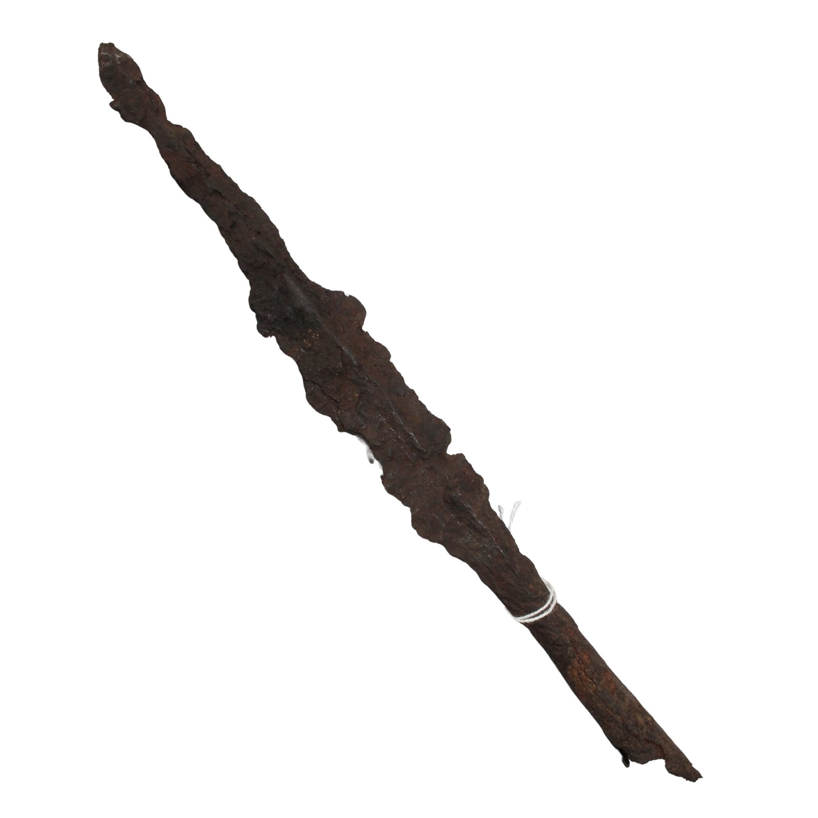 Iron Javelin head: European circa 10th - 11th CenturySizeLength 32.5cmConditionLarge losses from edgesMediumEthnographic & Indigenous ArtifactsLiteratureSotheby's, London (1/78)ExhibitedEuropean