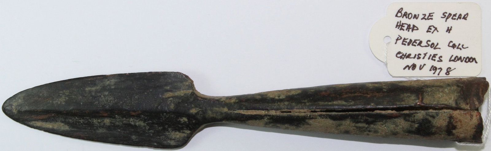 Etruscan Bronze Spearhead with raised central rib - 2