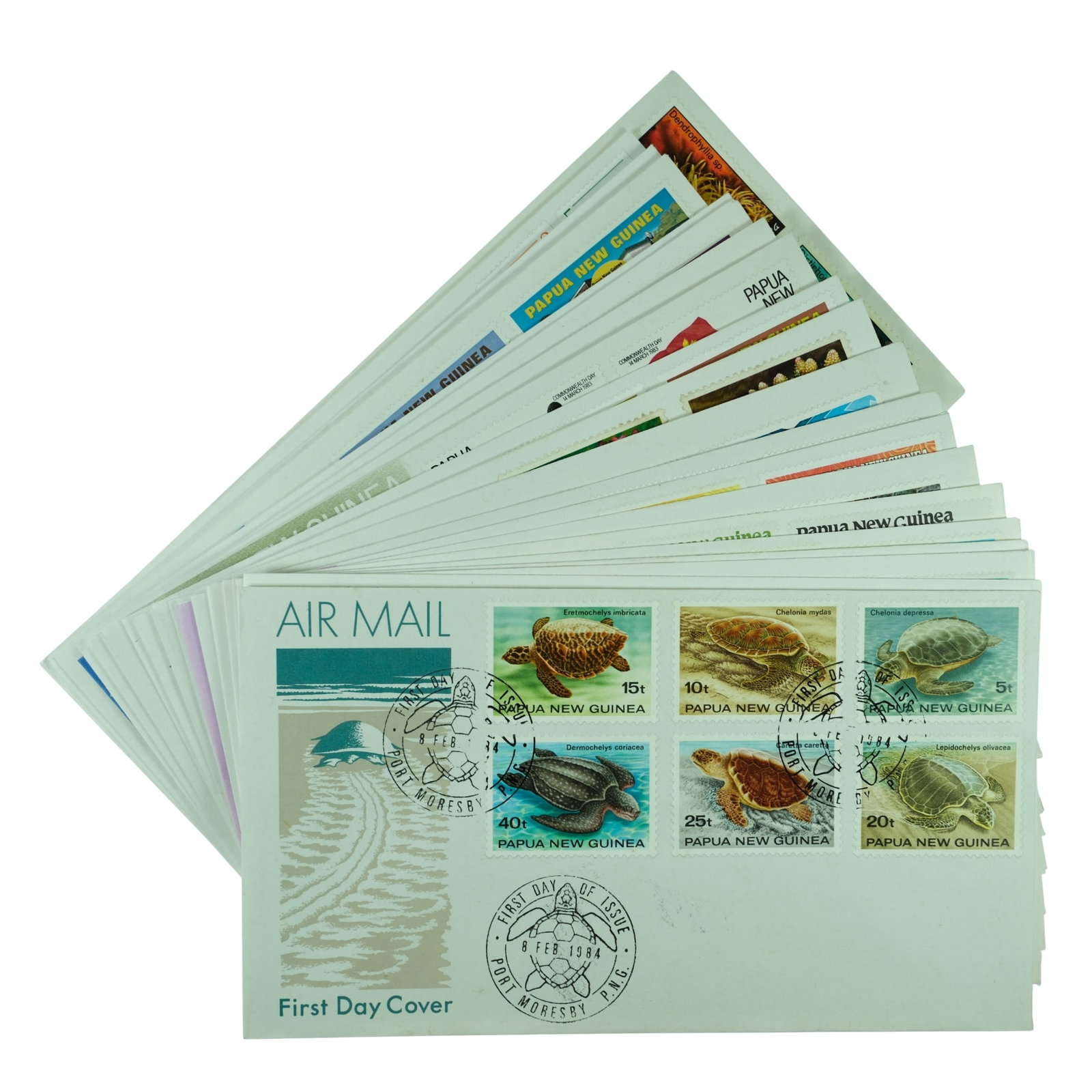 Papua New Guinea c. 1980-1983 First Day Covers (20), Mint: No Duplication Medium Coins, Monies & Stamps