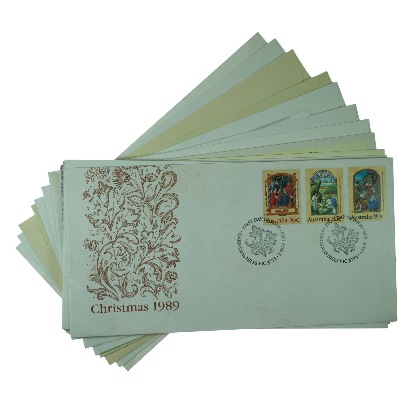 Australia c.1989 First Day Covers (14 Different), Mint: As Issued Medium Coins, Monies & Stamps