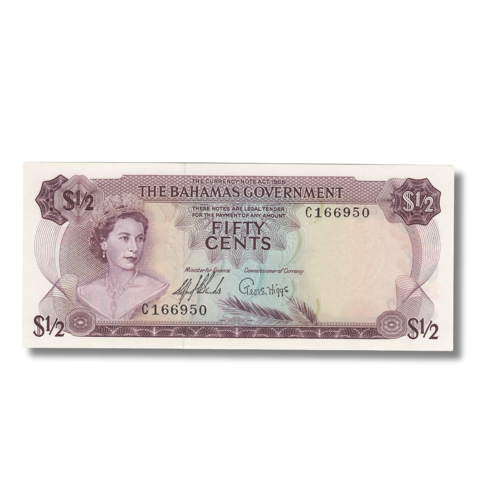 Bahamas 1965 $1/2 Dollar, Uncirculated OPQ (1 of 2)