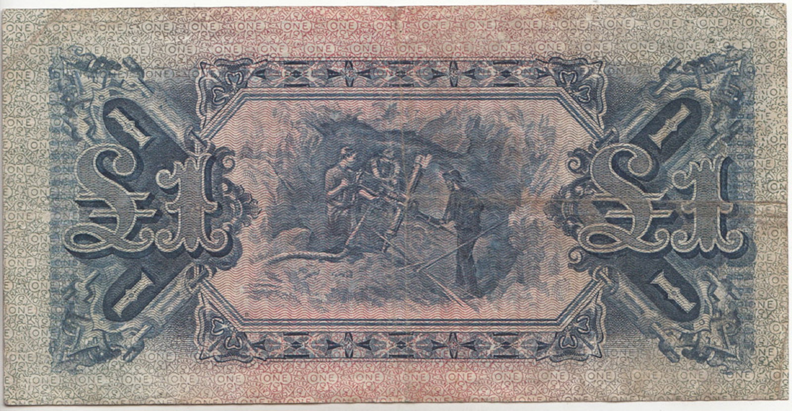 Australia 'Collins - Allen' £1 'T' Prefix Letter (1913), good Very Fine - 2