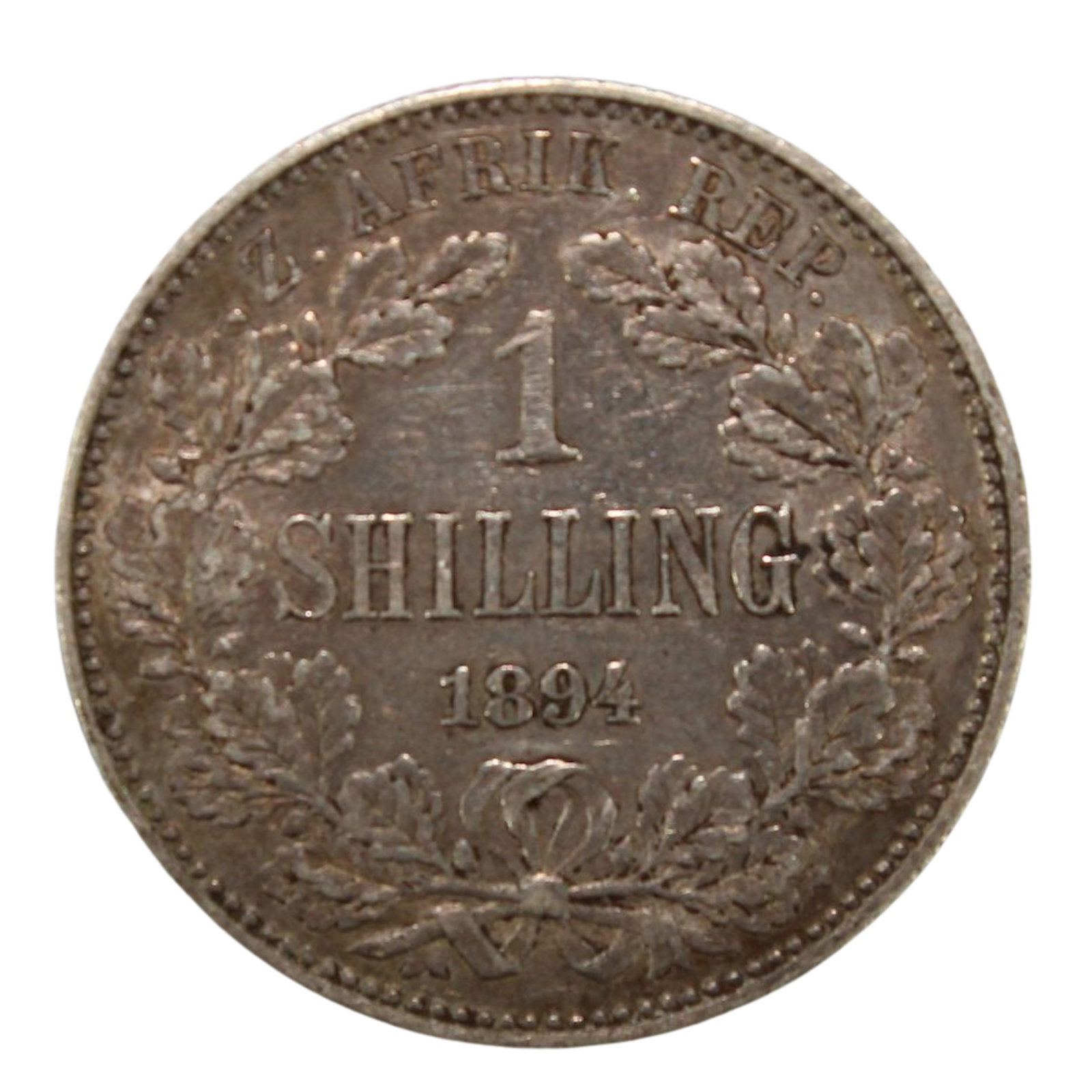 South Africa (ZAR) 1894 Silver (925) Shilling, Extremely Fine: KM#5 Size ASW 0.1682 Troy Oz Medium Coins, Monies & Stamps