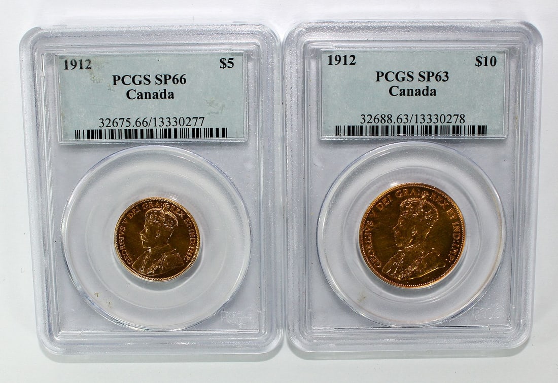 Canada 1911-1912 Silver & Gold 'Specimen' Set (7 coins) - 3