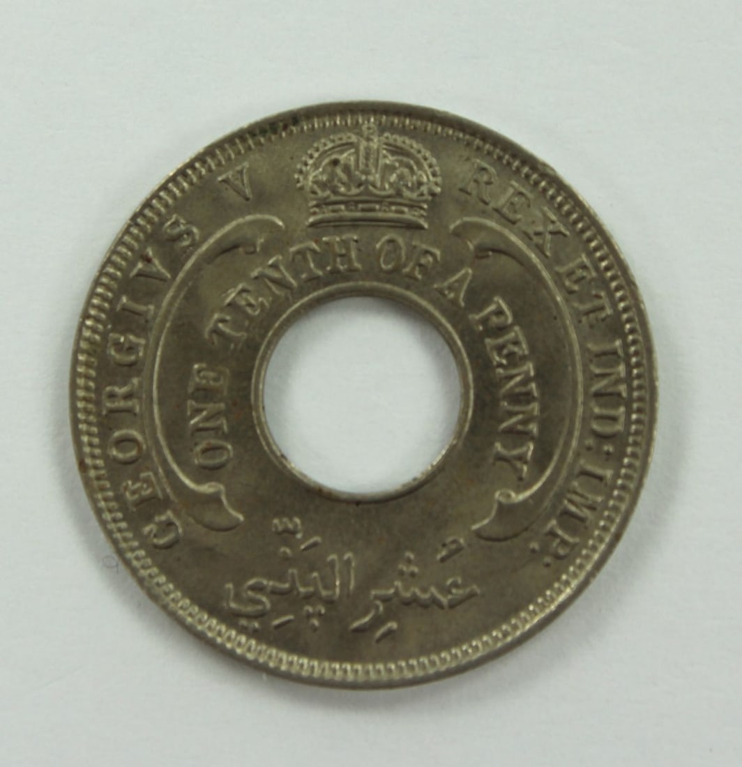 British West Africa 1927 1/10 Penny, Gem - 2