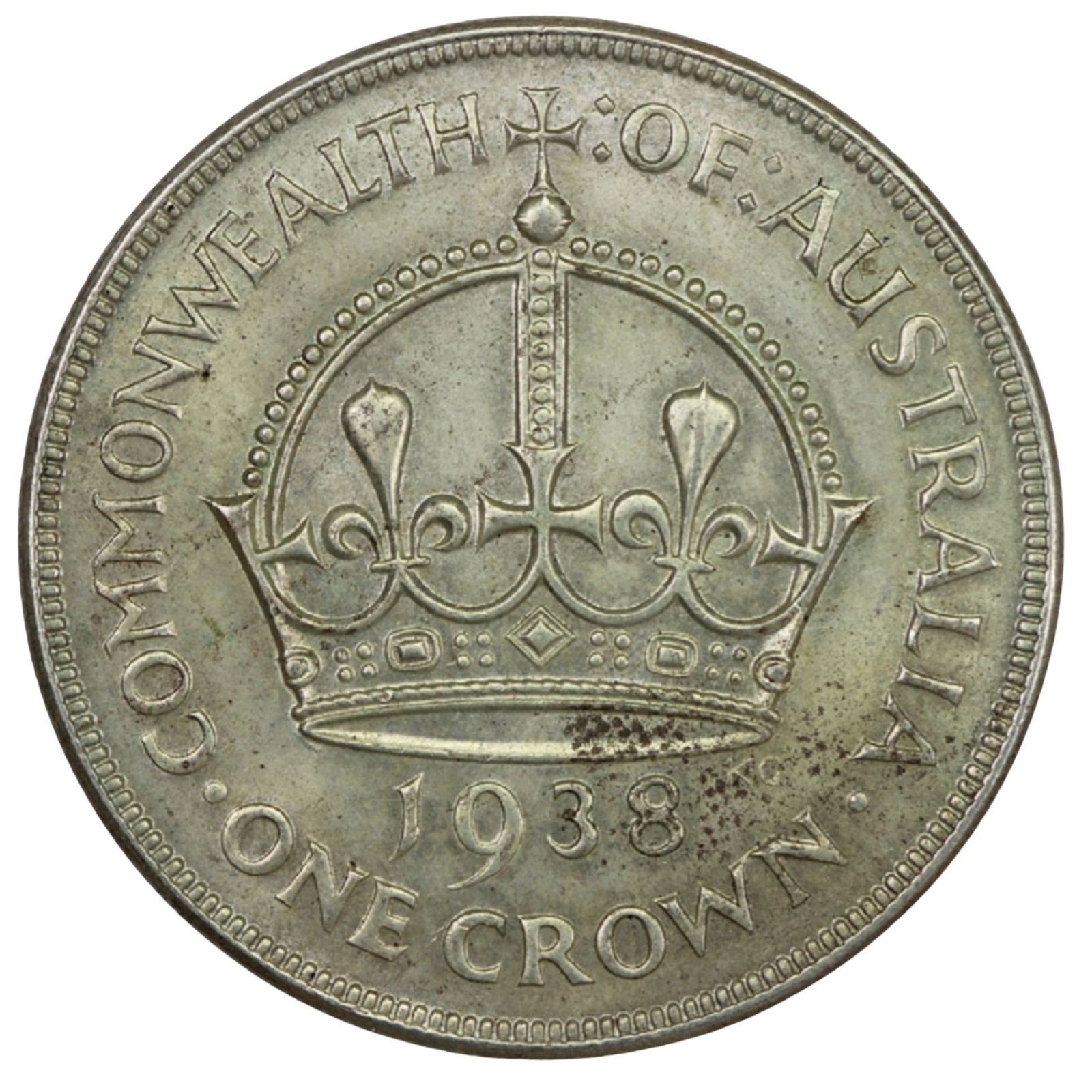 Australia 1938 Crown, Choice Uncirculated (1 of 2)