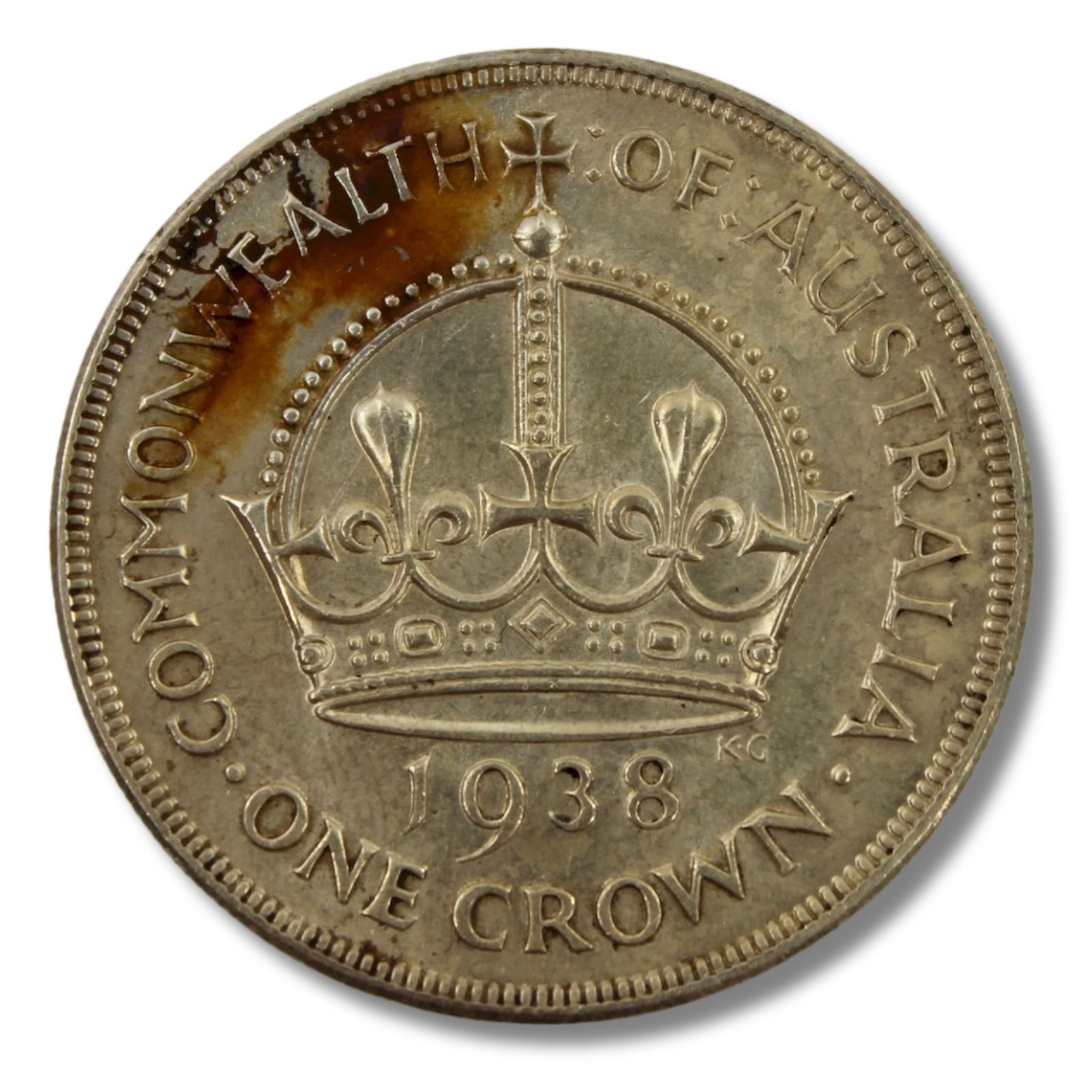 Australia 1938 Crown, good Extremely Fine / about Uncirculated (1 of 2)