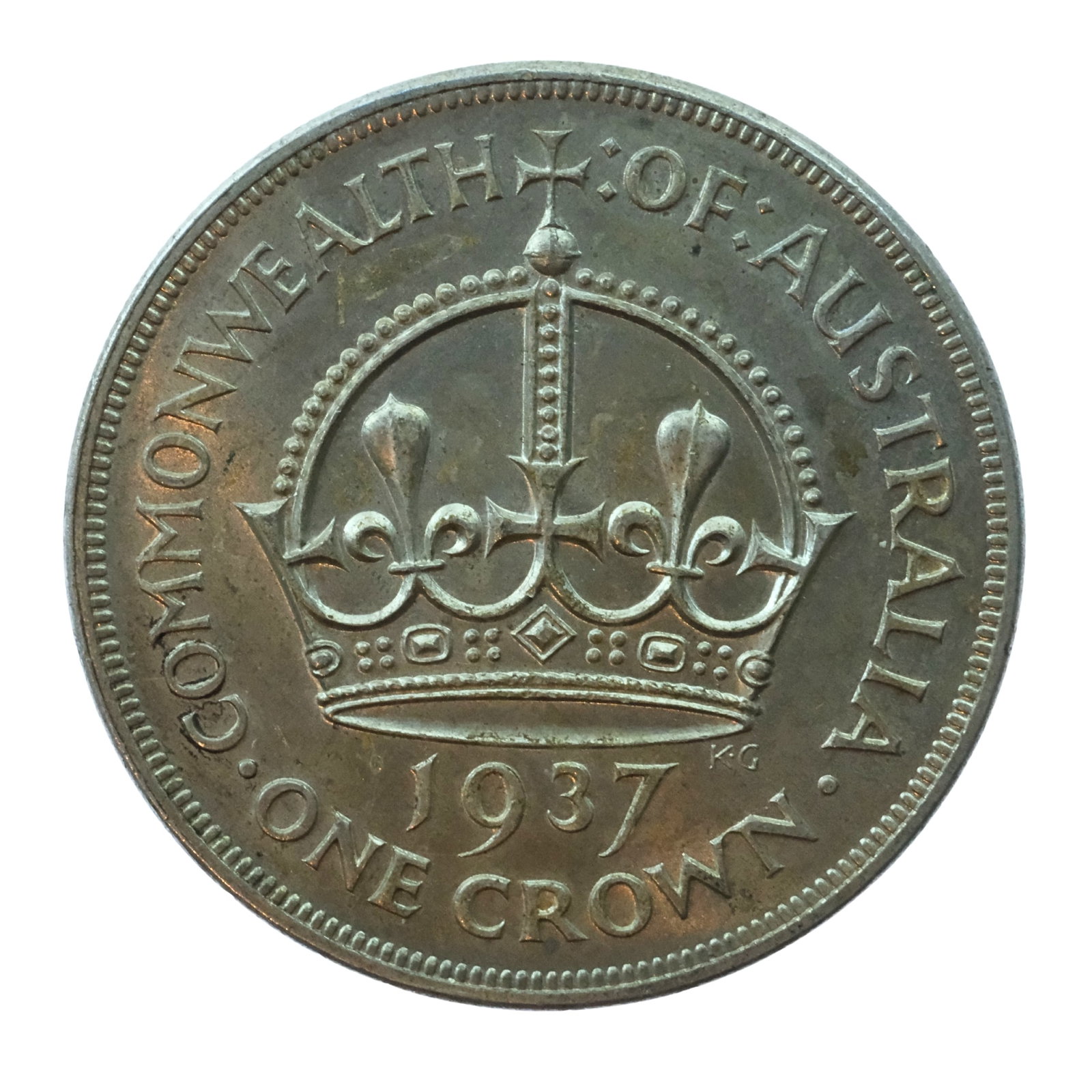 Australia 1937 Crown, about Uncirculated (1 of 2)