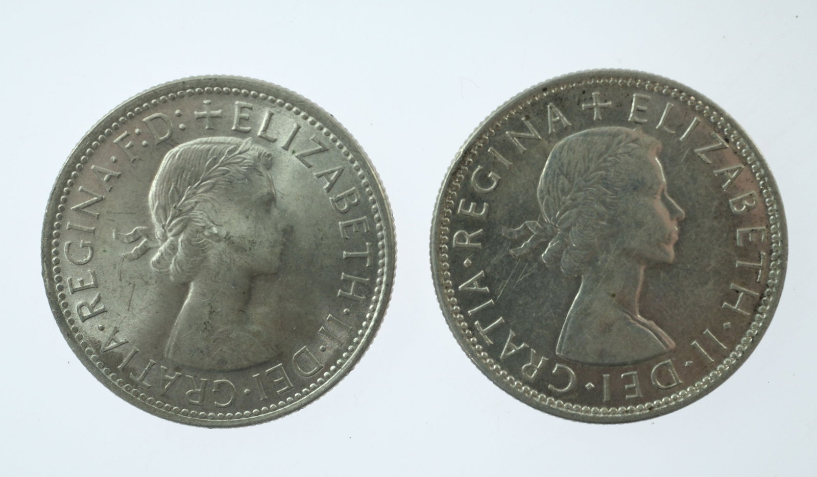 Australia 1953 & 1963 Silver 2/-'s, Choice Uncirculated - 3