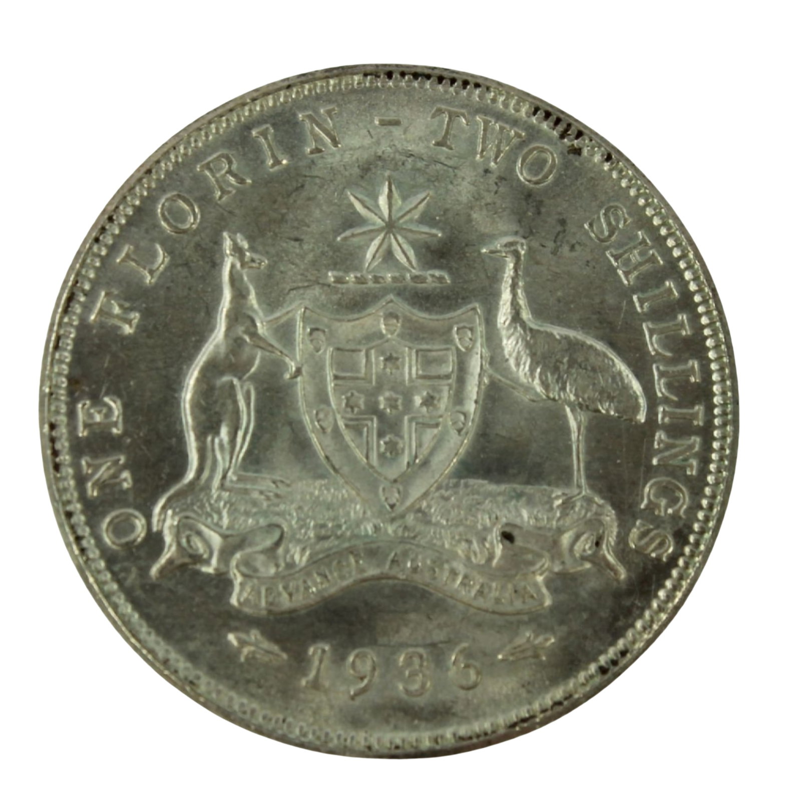 Australia 1936 2/-, Choice Uncirculated (1 of 2)
