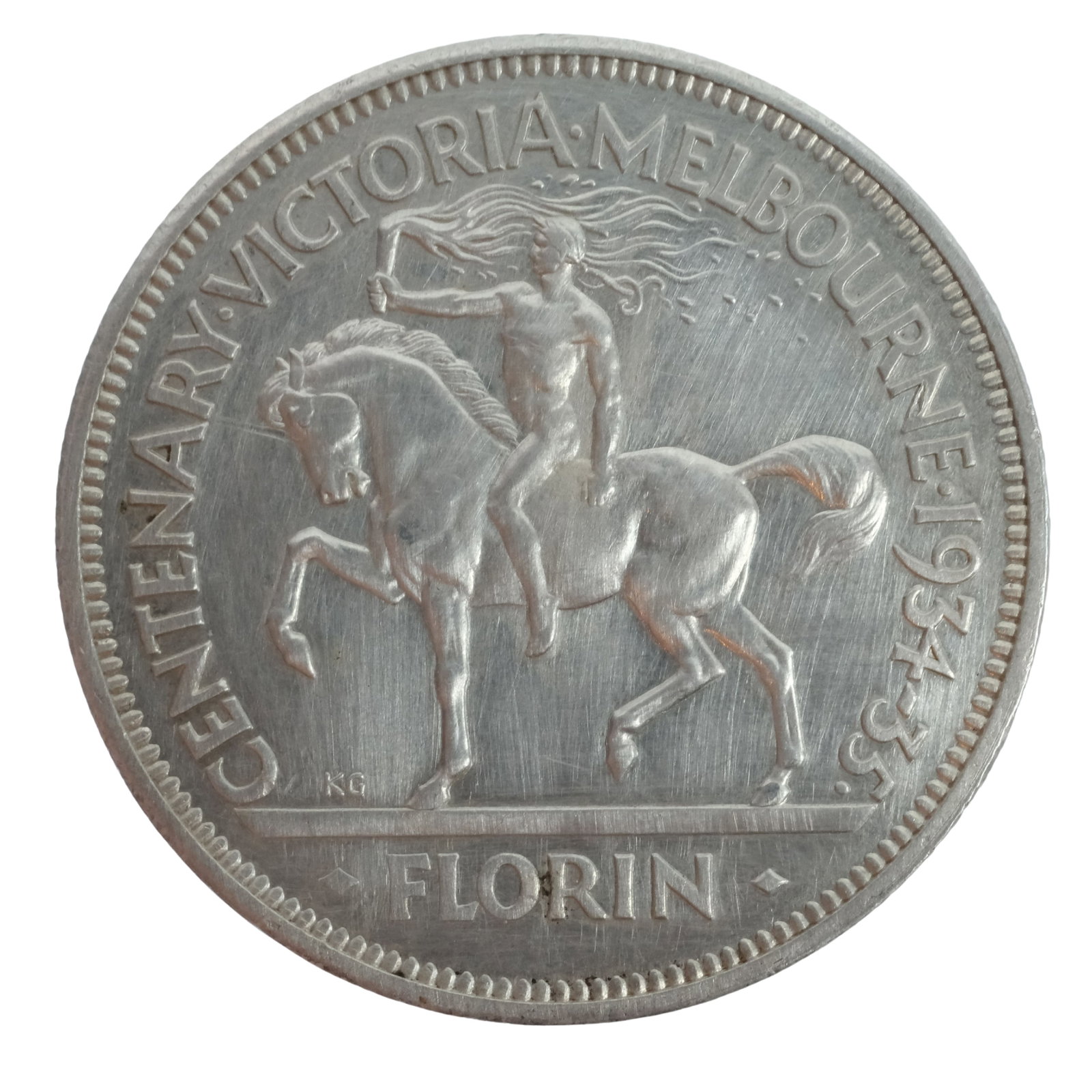 Australia 1934/35 Melbourne Centenary 2/-, Uncirculated details: Commemorative Size ASW 0.3363 Troy oz Condition Lightly cleaned Medium Coins, Monies & Stamps Exhibited Coins, Australia & New Zealand