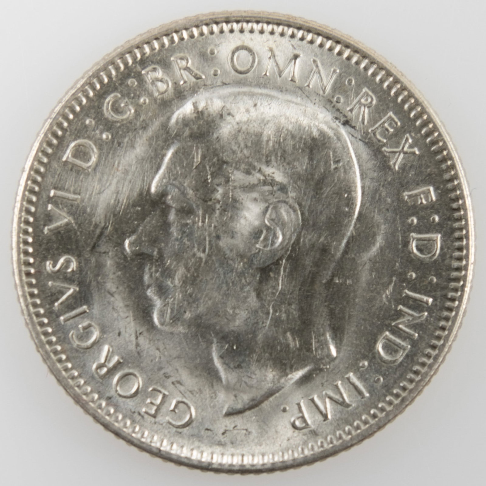 Australia 1944 'Plain S' 1/-, Choice Uncirculated - 2
