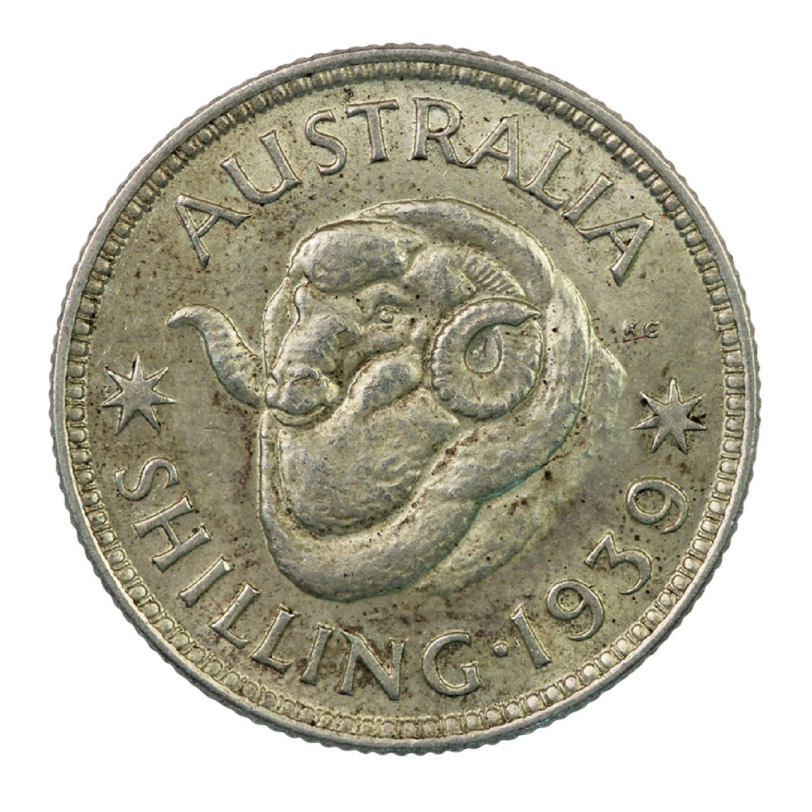 Australia 1939 1/-, about Uncirculated/Uncirculated (1 of 2)