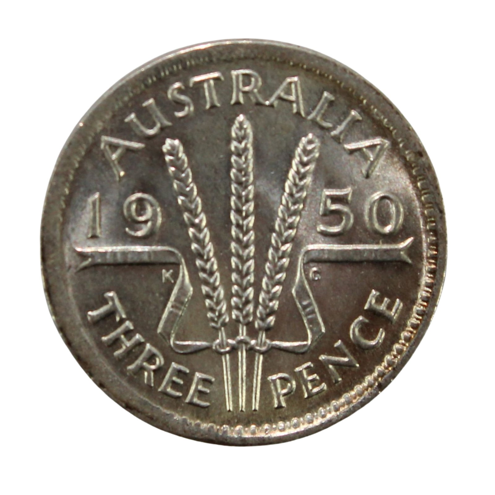 Australia 1950 3d, Uncirculated: George VI Size ASW 0.0227 Troy oz Medium Coins, Monies & Stamps