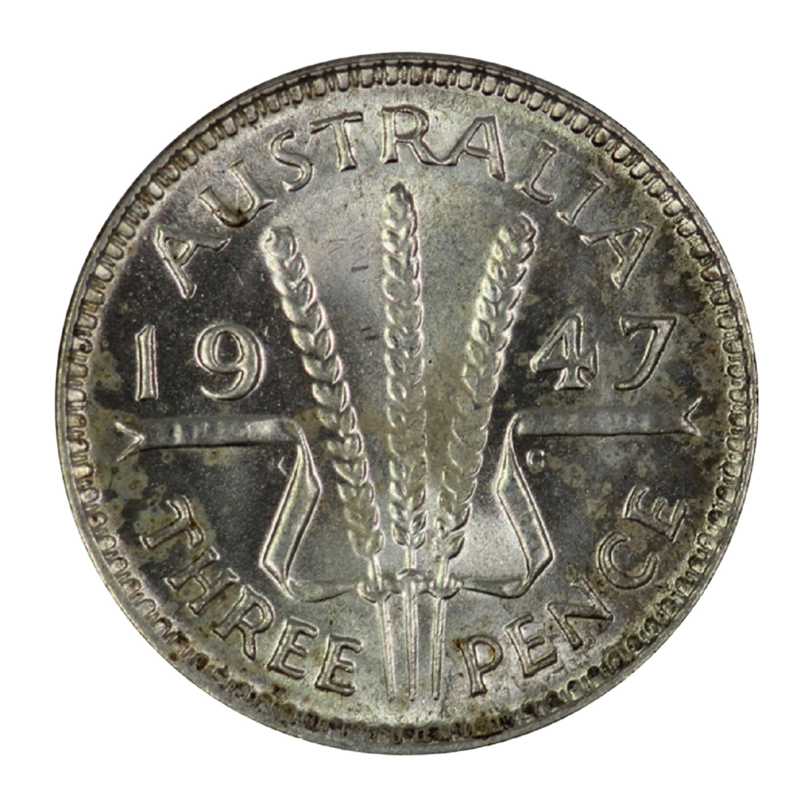 Australia 1947 3d, Brilliant Uncirculated (1 of 2)
