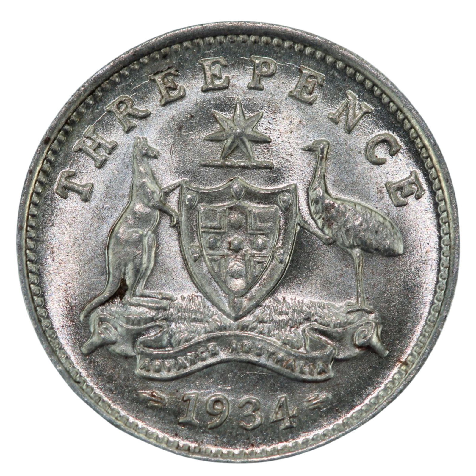 Australia 1934 3d, Uncirculated (1 of 2)