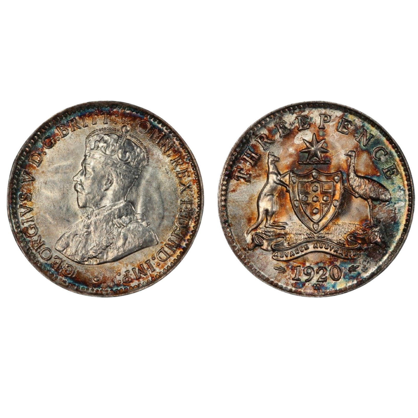Australia 1920 M 3d, PCGS MS64 (1 of 1)