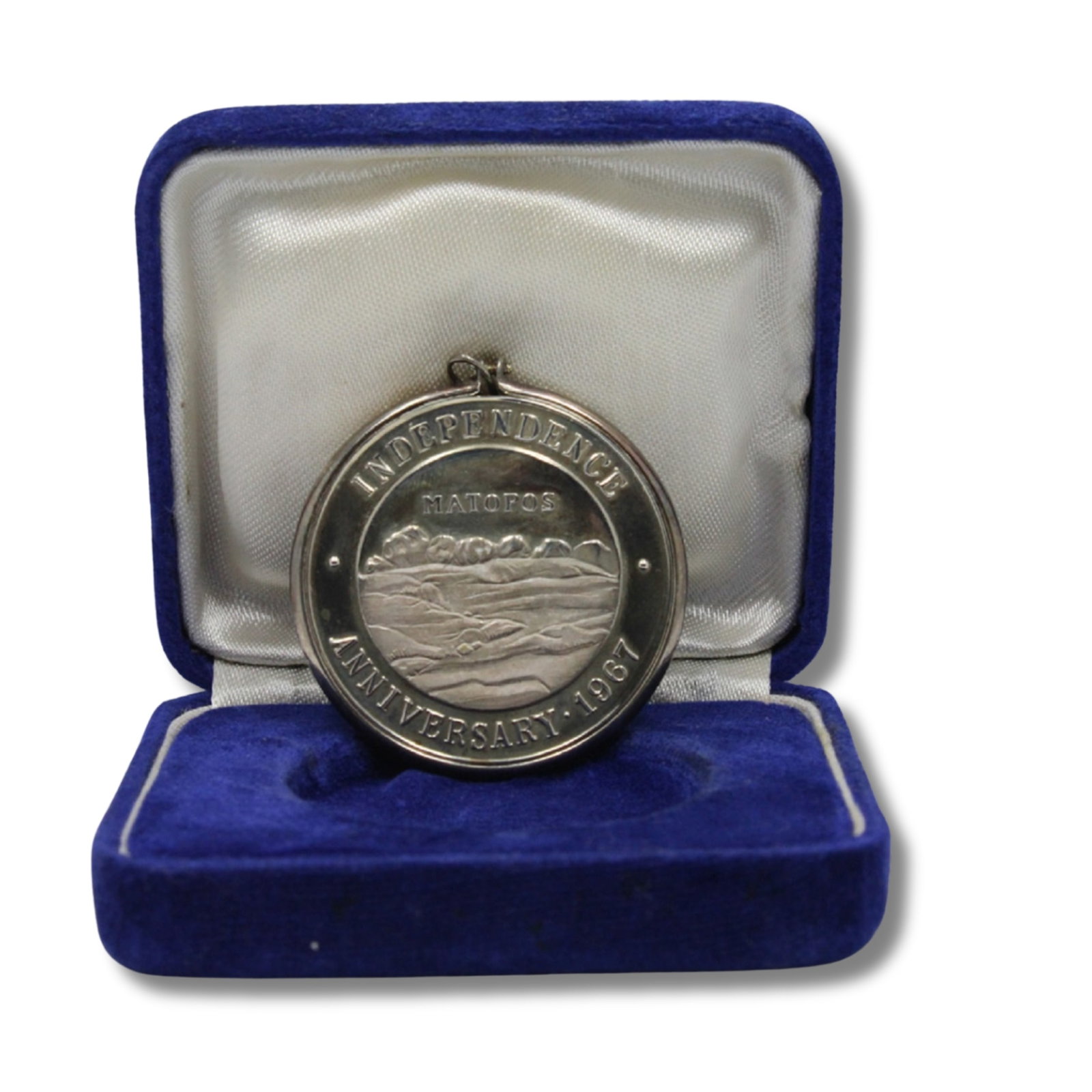Southern Rhodesia 1967 Anniversary of 1965 Independence Silver Medallion Uncirculated (1 of 2)