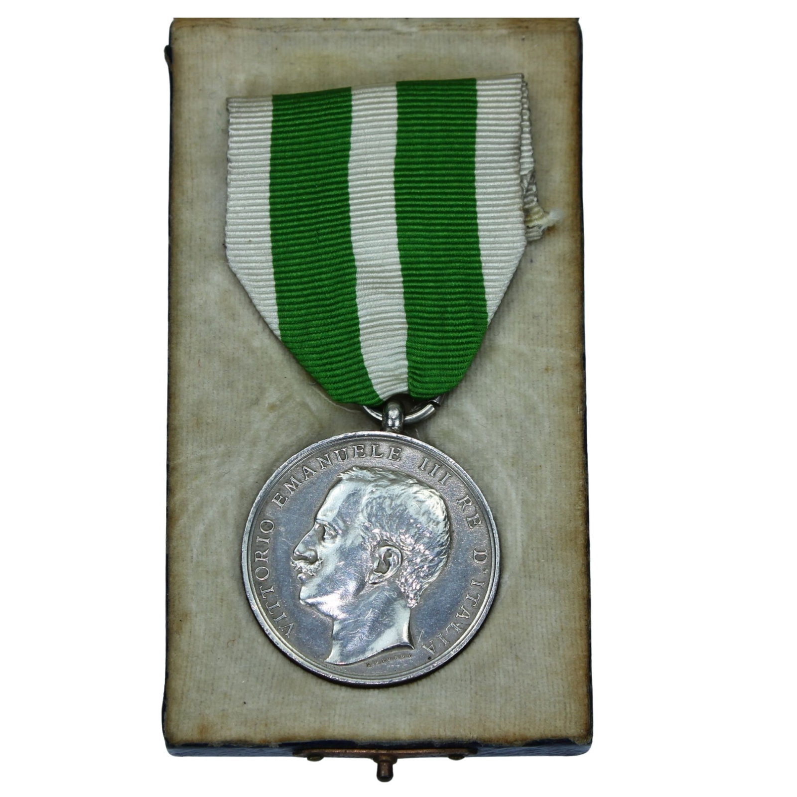 Italy 1908 Messina Earthquake Medal awarded to Australian Mr G.H. Hopkins, Extremely Fine (Cased): Comes with a letter from the Premier's office Perth organising its presentation. It is likely Hopkins was a crew member of the ship 'Ophir' who assisted in saving many lives after the earthquake Size