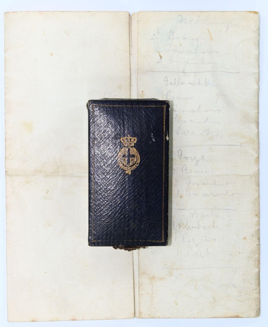 Italy 1908 Messina Earthquake Medal awarded to Australian Mr G.H. Hopkins, Extremely Fine (Cased) - 6