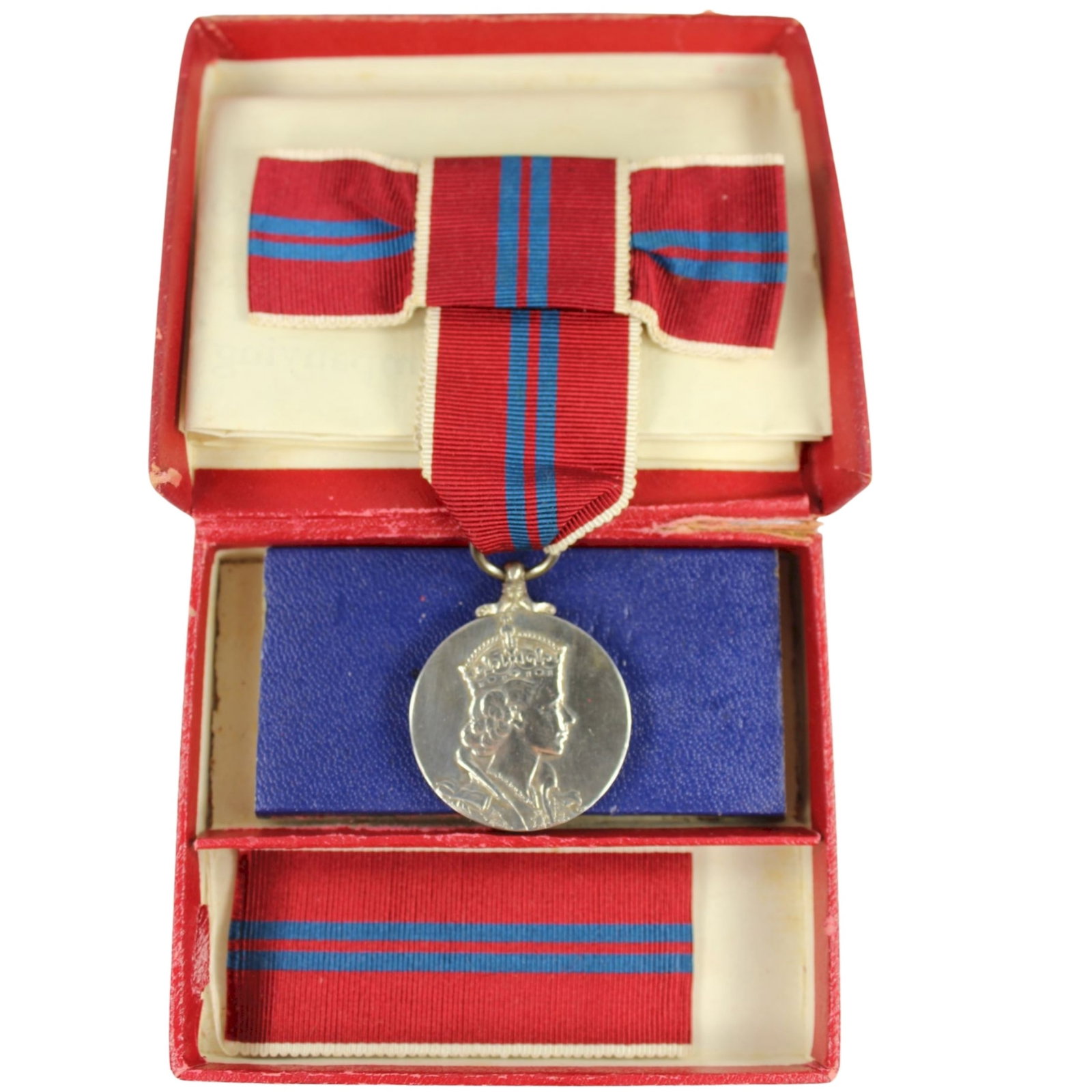 Great Britain / Australia QEII 1953 Ladies Silver (925) Coronation Medal with Bow Ribbon (1 of 1)