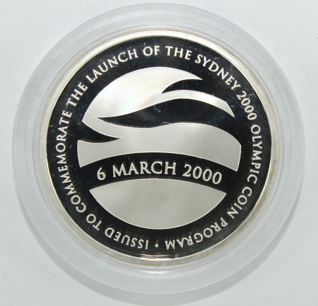 Australia 2000 'Sydney Olympic' Proof Silver (999) Commemoration Medal, FDC & Rare - 3