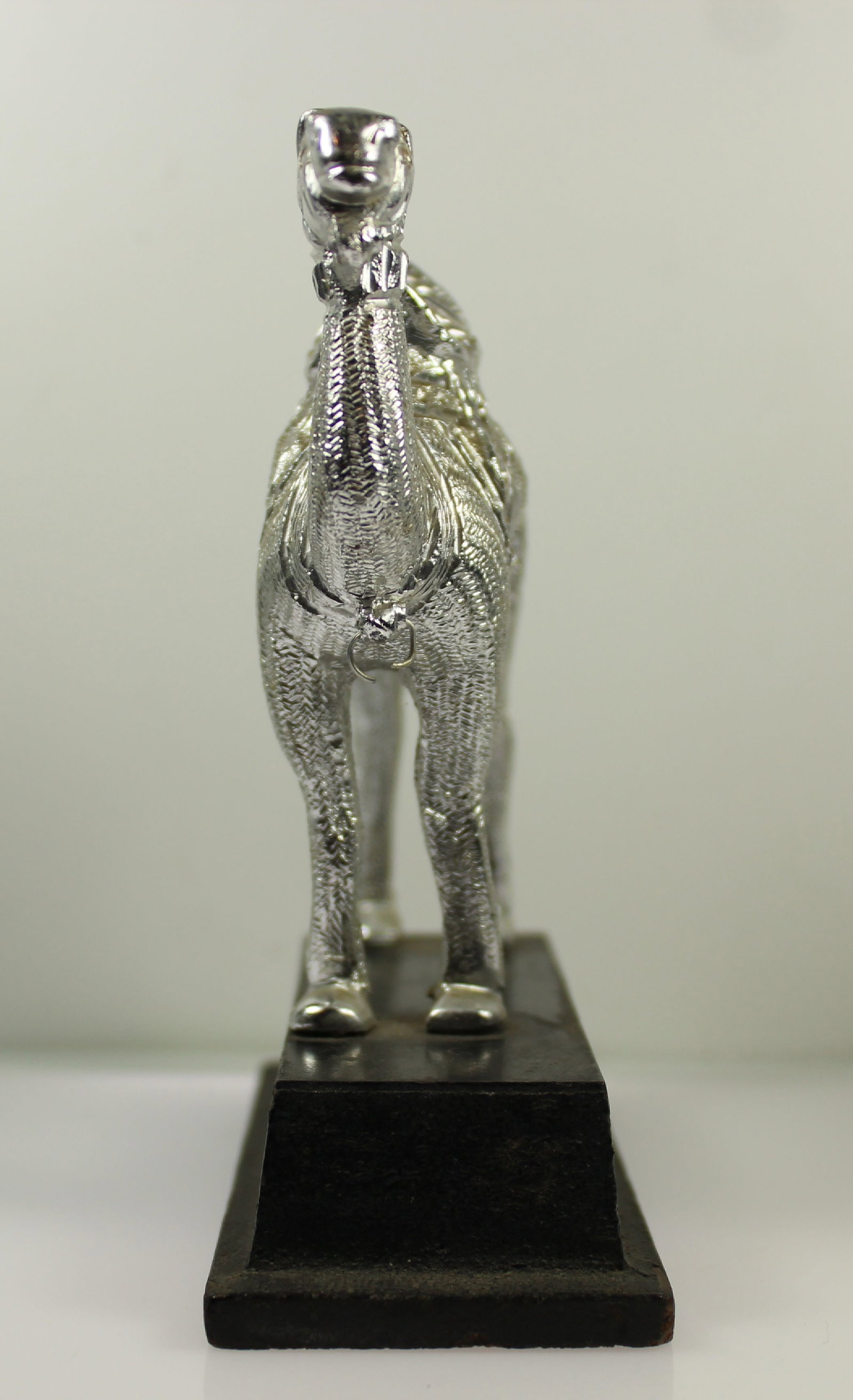 Silver-plated Camel on Timber Stand - 4