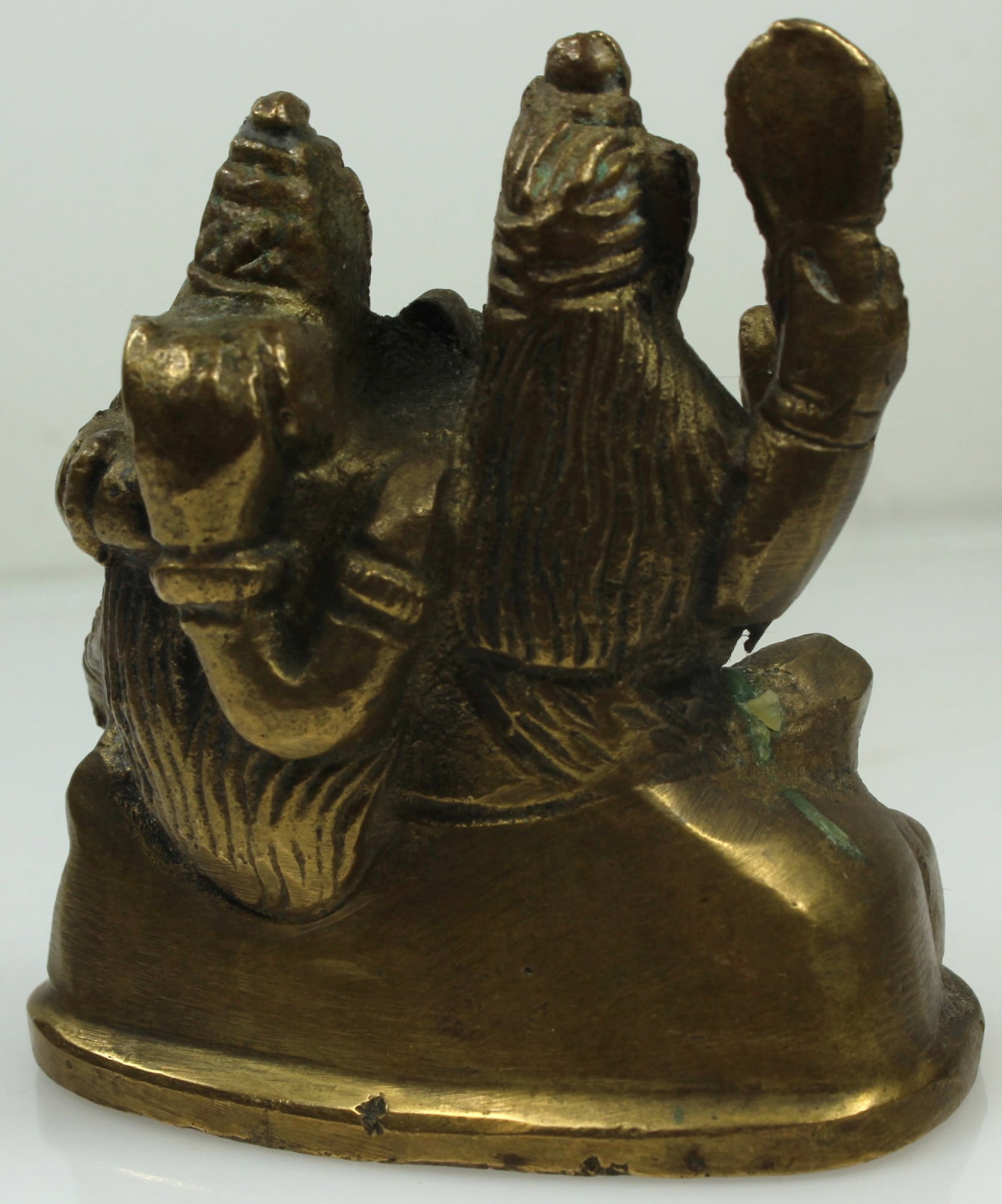Indian Brass Statue of Royal family embracing Ganesh - 3