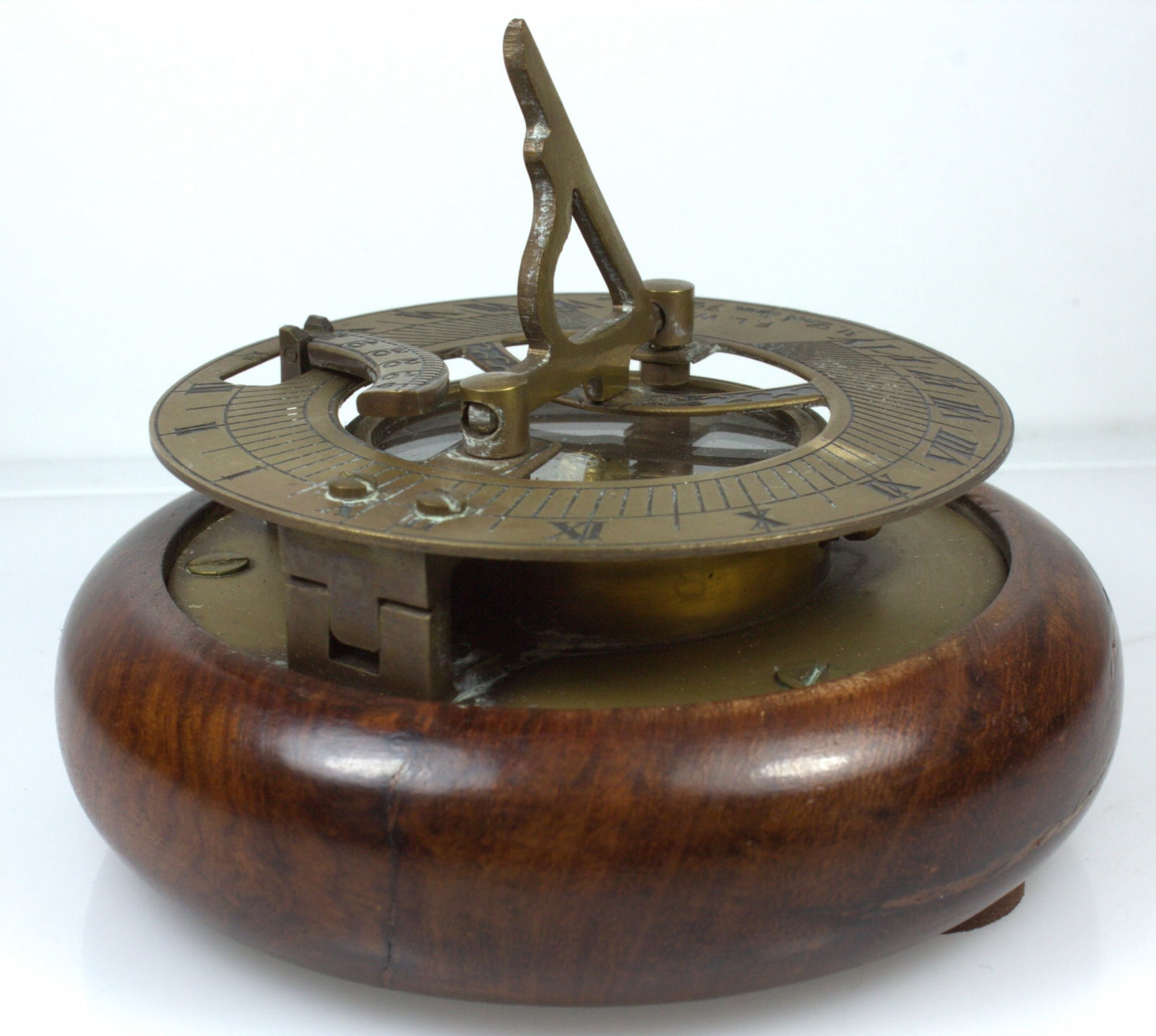 Replica of an English 'F. L West' Sundial / Compass - 3