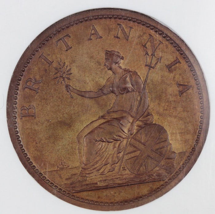 Great Britain 1807 Penny Restrike, NGC PF65 BN - 2