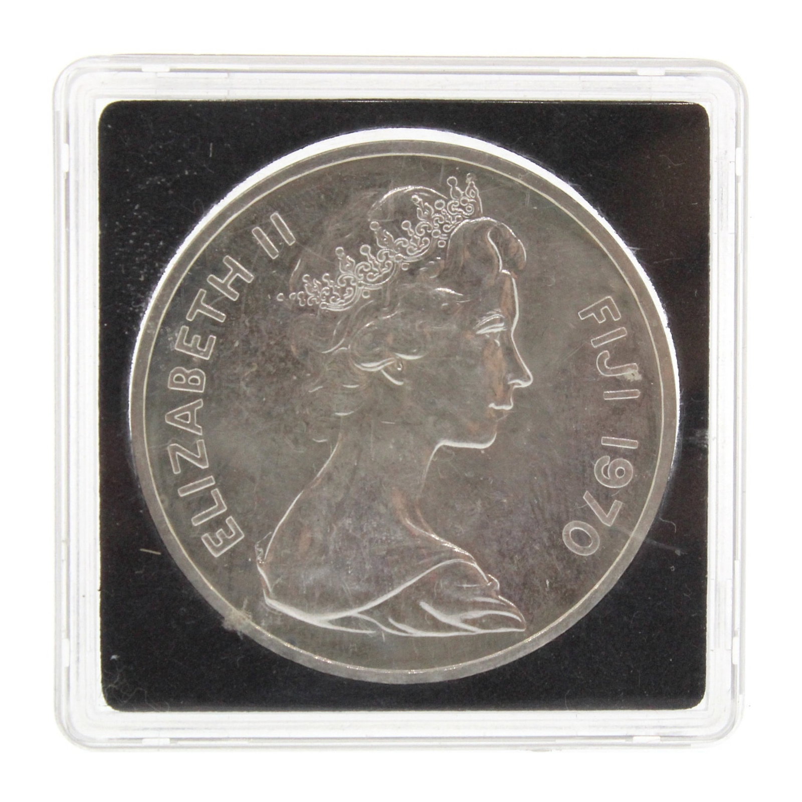 Fiji 1970 Polished Proof Silver (925) Dollar, FDC: 'Independence Commemorative.' Mintage 1,000 Size ASW 0.8410 Troy oz Medium Coins, Monies & Stamps
