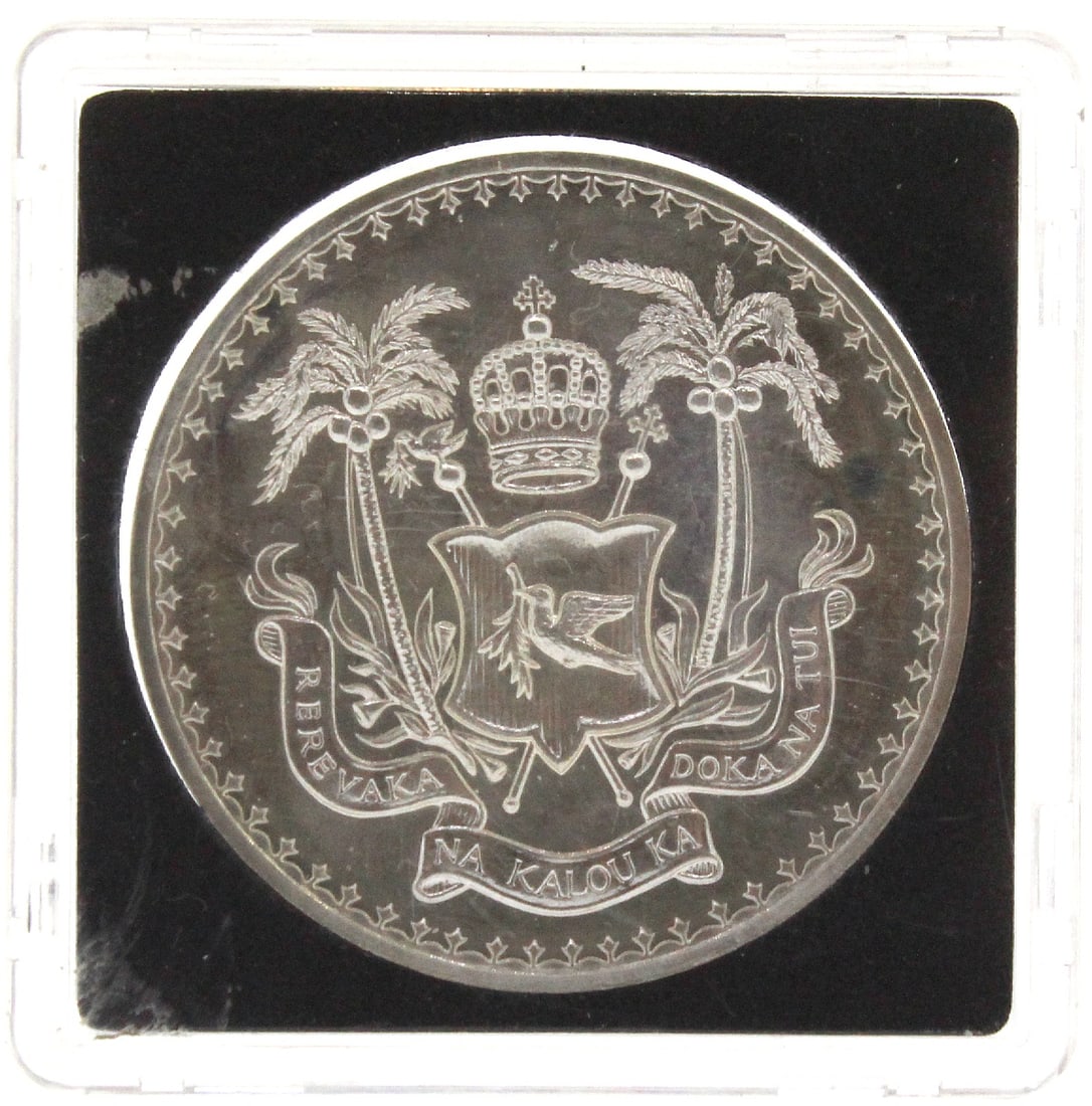 Fiji 1970 Polished Proof Silver (925) Dollar, FDC - 2