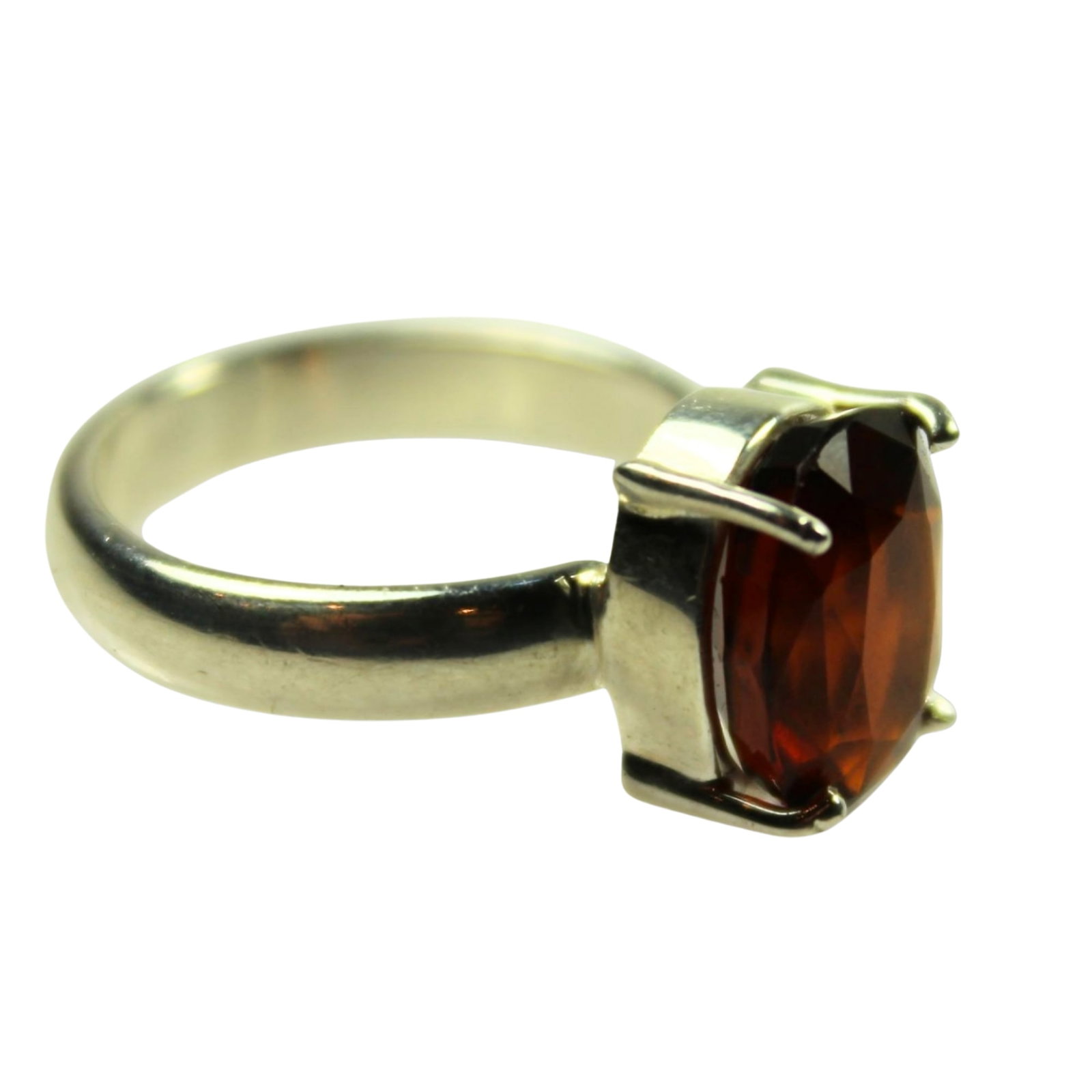 Red Oval Garnet in Sterling (925) Silver Ring (1 of 3)