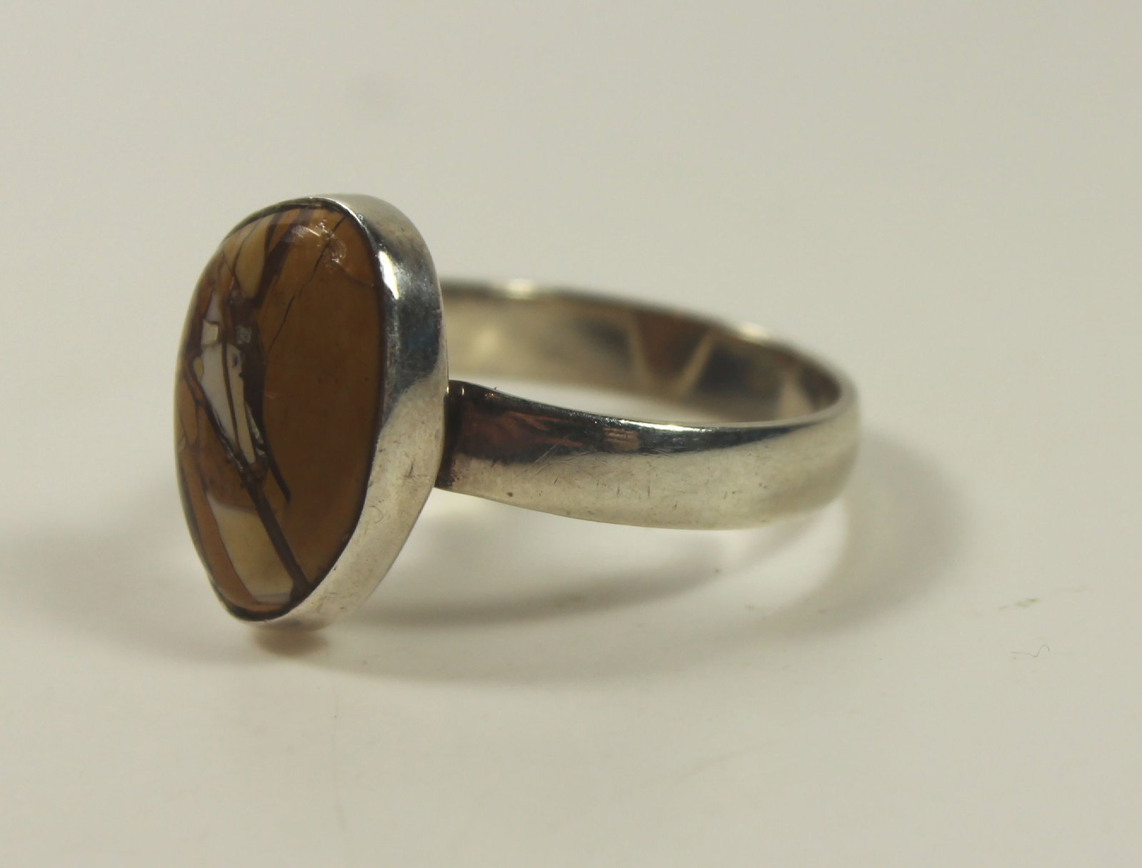 Jasper Ring in Sterling (925) Silver - 2