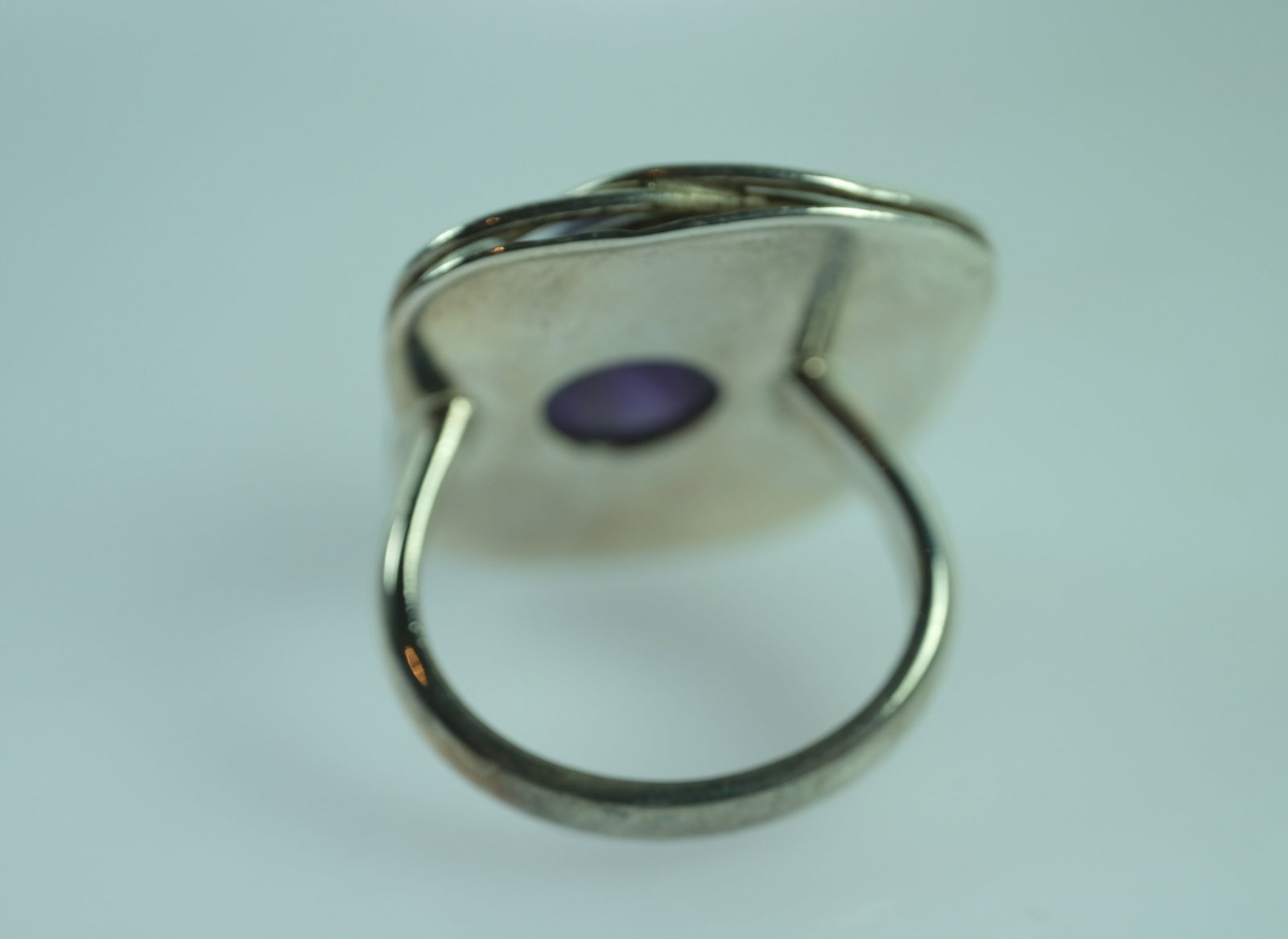 Amethyst Ring in Sterling (925) Silver - 3