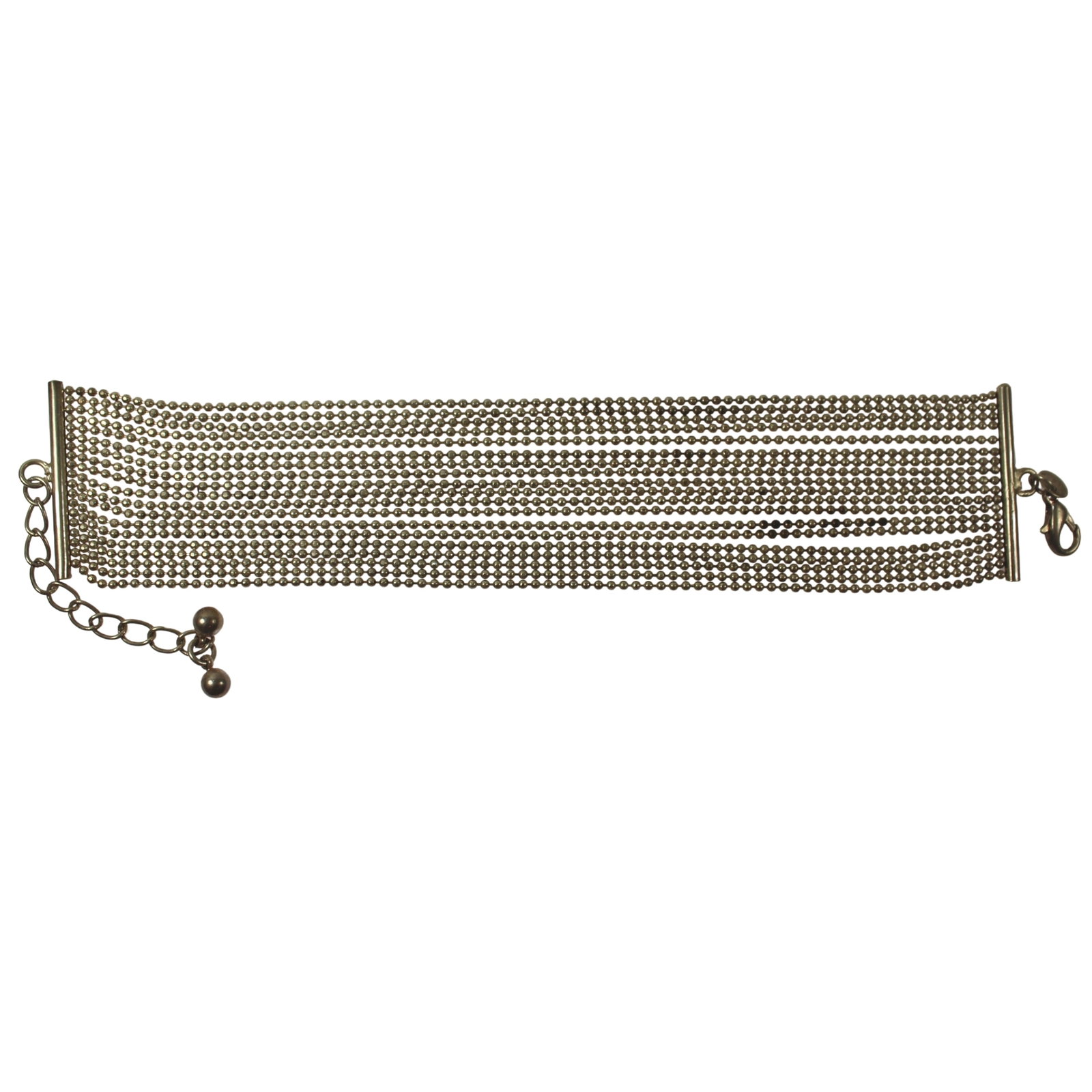 Multi-Strand Bead Bracelet: Base Metal Medium Bracelets