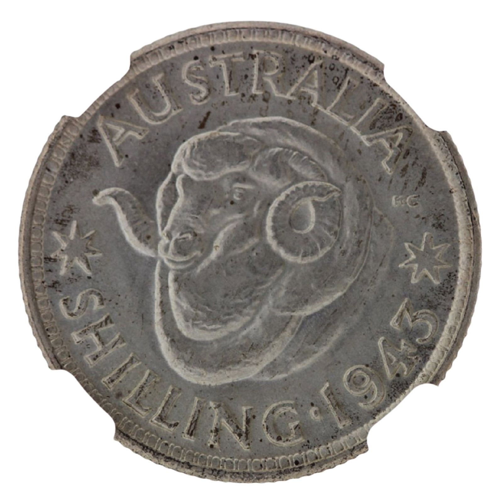 Australia 1943 (M) Shilling, NGC MS63 (1 of 3)