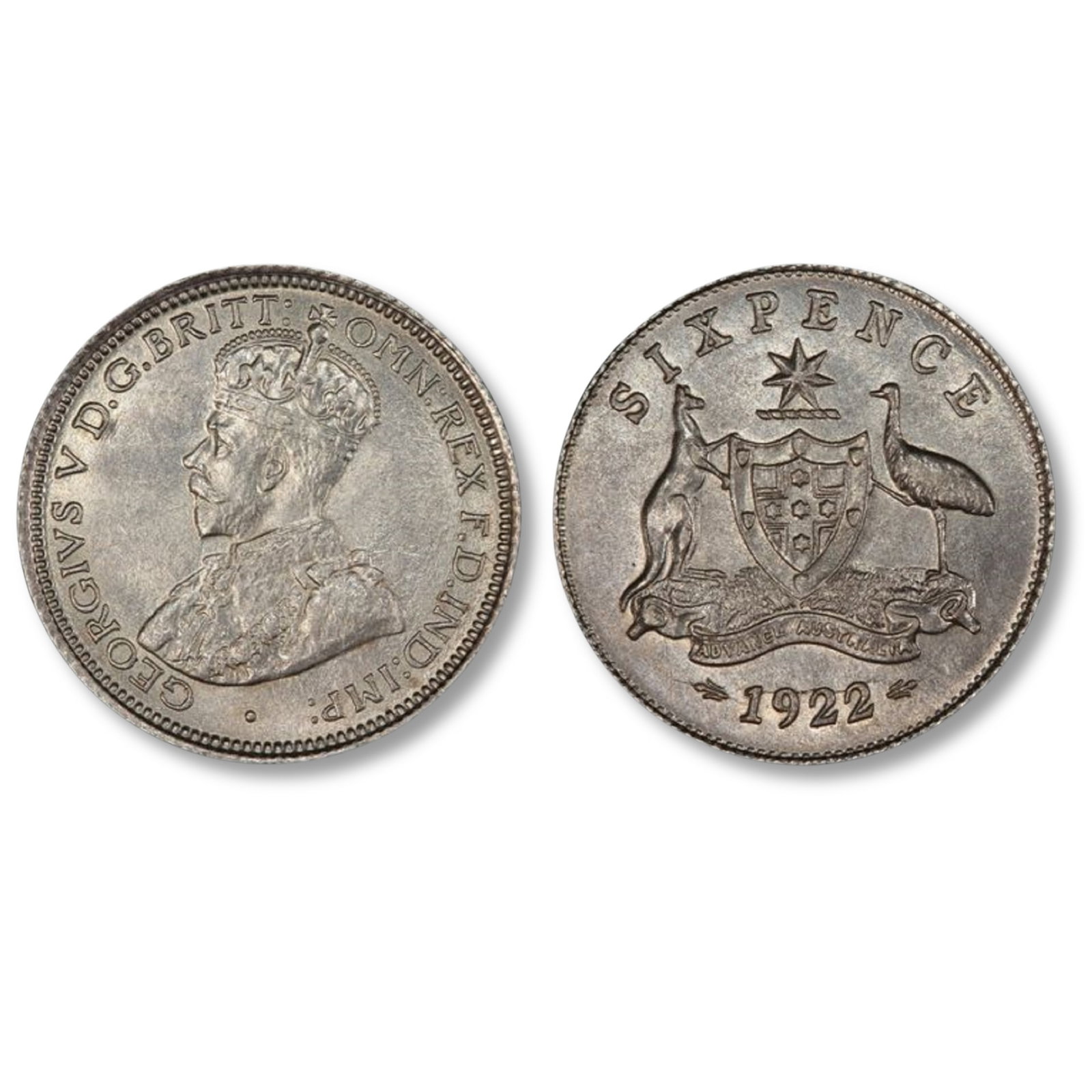 Australia 1922 Sixpence, PCGS MS62 (1 of 2)