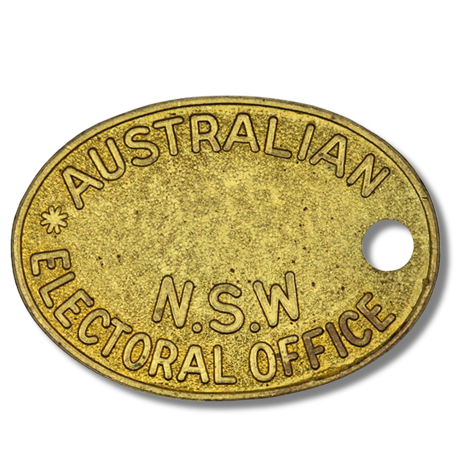 Australian N.S.W. Electoral Office Security Tag (1 of 2)
