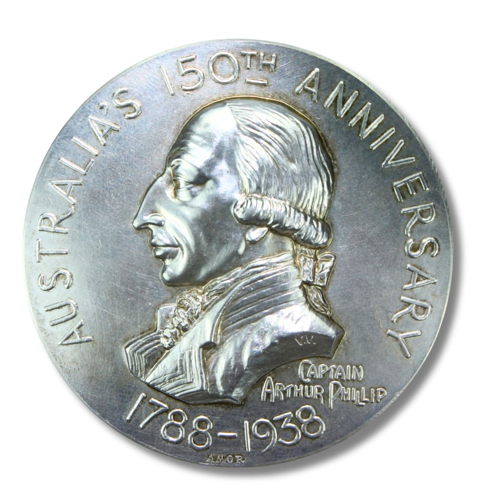 Australia 1938 150th Anniversary Medal in Sterling (925) Silver (1 of 2)